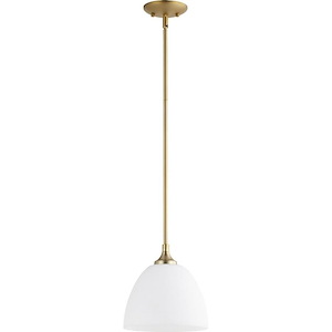 Kirkby Oaks - 1 Light Pendant in Bailey Street Home Home Collection style - 9 inches wide by 9.25 inches high - 1151624