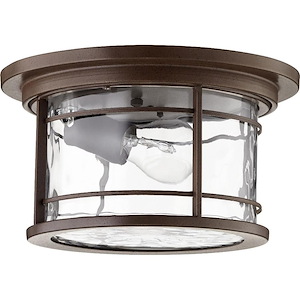 Empress Lea - 1 Light Outdoor Flush Mount in Transitional style - 11.25 inches wide by 6 inches high - 1152837