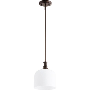 Thornfield Mews - 1 Light Pendant in Bailey Street Home Home Collection style - 8 inches wide by 9.5 inches high - 1153948