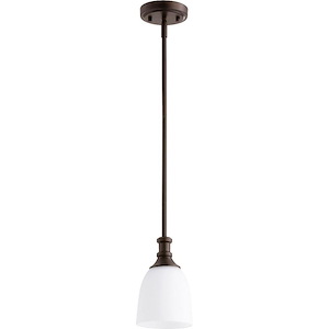 Thornfield Mews - 1 Light Mini Pendant in Bailey Street Home Home Collection style - 5.25 inches wide by 8.5 inches high - 1151669