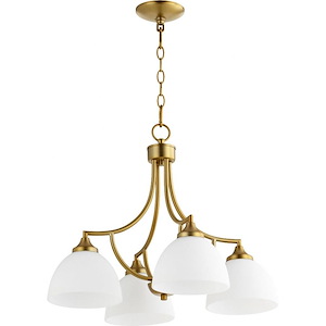 Kirkby Oaks - 4 Light Nook Pendant in Bailey Street Home Home Collection style - 22 inches wide by 18 inches high - 1146876