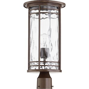 Empress Lea - 1 Light Outdoor Post Lantern in Transitional style - 9.25 inches wide by 18.75 inches high