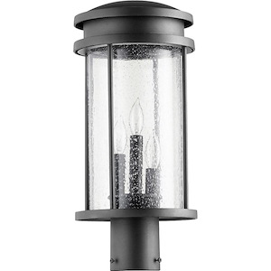 Greenway Fields - 3 Light Outdoor Post Lantern in Transitional style - 8 inches wide by 17.75 inches high - 1148441
