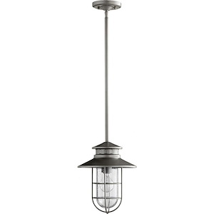 Shirley Paddock - 1 Light Medium Outdoor Hanging Lantern in Transitional style - 9.5 inches wide by 11.5 inches high