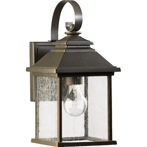 Wootton Bridge - 1 Light Outdoor Wall Lantern in Transitional style - 7 inches wide by 14 inches high