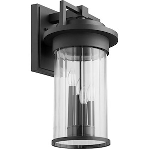 Upland Cliff - 4 Light Outdoor Wall Lantern in Soft Contemporary style - 10 inches wide by 19 inches high - 1147047
