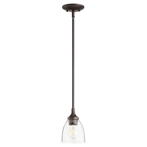 Kirkby Oaks - 1 Light Mini Pendant in Bailey Street Home Home Collection style - 5.5 inches wide by 7 inches high - 1151839