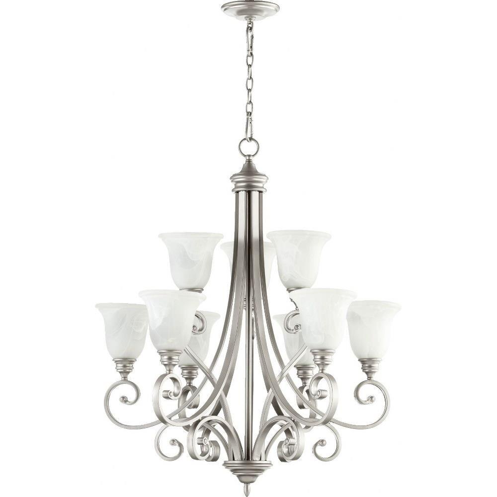 Bailey Street Home 183-BEL-616727 Tanners Courtyard - 9 Light 2-Tier Chandelier in Bailey Street Home Home Collection style - 31 inches wide by 36.25 inches high