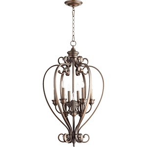 Tanners Courtyard - 9 Light Entry Pendant in Bailey Street Home Home Collection style - 20 inches wide by 33.5 inches high - 1151489