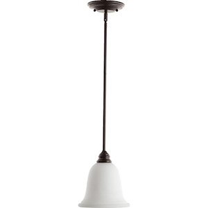 Tanners Courtyard - 1 Light Mini Pendant in Bailey Street Home Home Collection style - 8 inches wide by 12 inches high - 1146314