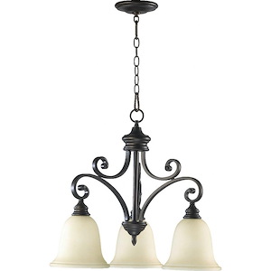 Tanners Courtyard - 3 Light Nook Pendant in Bailey Street Home Home Collection style - 25 inches wide by 21.75 inches high - 1147930