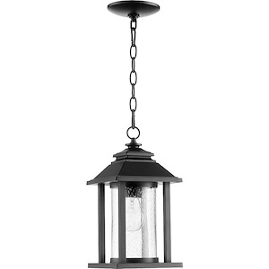 Elderberry Cliff - 1 Light Outdoor Hanging Lantern in Transitional style - 7 inches wide by 13.5 inches high