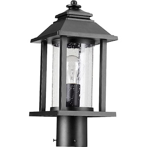 Elderberry Cliff - 1 Light Outdoor Post Lantern in Transitional style - 7 inches wide by 15.5 inches high