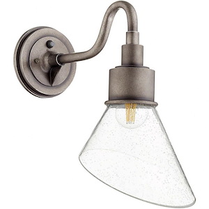 Kestrel Cross - 1 Light Large Outdoor Wall Mount in style - 8.5 inches wide by 15.5 inches high