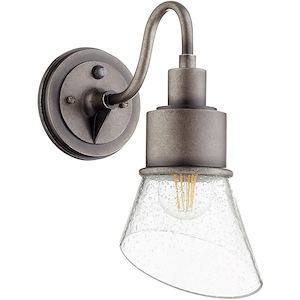Kestrel Cross - 1 Light Small Outdoor Wall Mount in style - 6 inches wide by 13 inches high