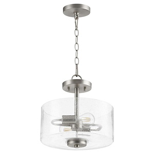 Palmers Lawns - 3 Light Convertible Pendant in Soft Contemporary style - 12 inches wide by 10.75 inches high - 1146747