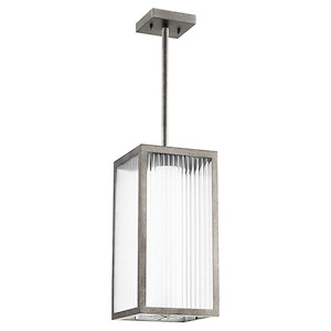 Barn Barton - 12W 3 LED Outdoor Pendant in Soft Contemporary style - 7.25 inches wide by 17.13 inches high