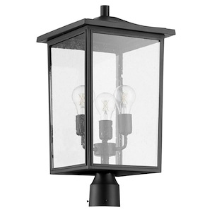 Parson's Land Drove - 3 Light Outdoor Post Lantern in Transitional style - 11 inches wide by 21.5 inches high - 1152121