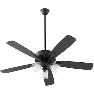 Milky Whey - 5 Blade Ceiling Fan with Light Kit In Transitional Style-18.25 Inches Tall and 52 Inches Wide - 1146949