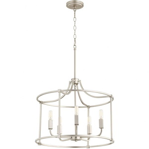 Oakhurst Head - 5 Light Nook Pendant In Traditional Style-18 Inches Tall and 21 Inches Wide - 1147964