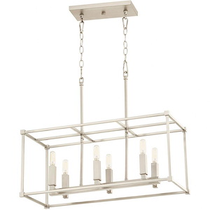 Oakhurst Head - 6 Light Linear Pendant In Traditional Style-11.75 Inches Tall and 10.75 Inches Wide - 1148103