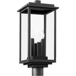 Vauxhall View - 4 Light Outdoor Post Lantern In Transitional Style-21 Inches Tall and 9 Inches Wide - 1148576