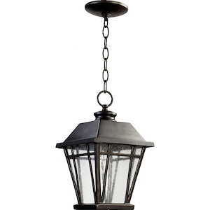 Timbrells Close - 1 Light Outdoor Hanging Lantern in Transitional style - 8 inches wide by 13.25 inches high