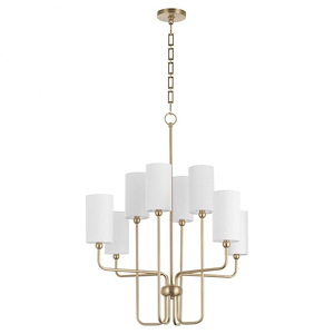 Belvoir Walk - 8 Light Chandelier-33.5 Inches Tall and 30 Inches Wide