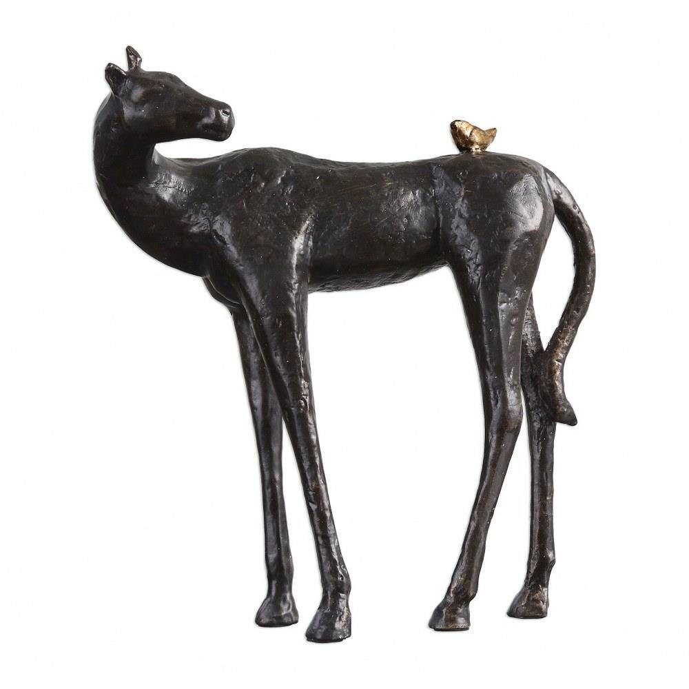 Bailey Street Home 208-BEL-2537422 Spey Corner - 8.75 inch Horse Sculpture - 8.75 inches wide by 3.88 inches deep