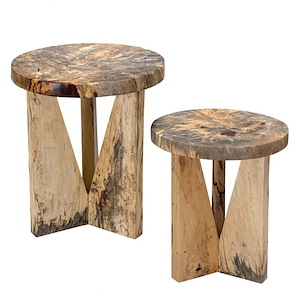 Linnet Woodlands - 21.3 Inch Nesting Table (Set of 2) - 1240740