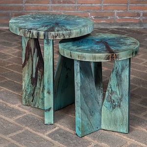 Linnet Woodlands - 21.3 Inch Nesting Table (Set of 2)