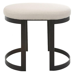 Chaffinch Drift - Accent Stool-20 Inches Tall and 24 Inches Wide
