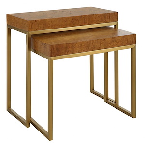 Parkland Holt - Nesting Table (Set of 2)-24.5 Inches Tall and 24.5 Inches Wide