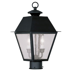 Lane Wood - 2 Light Outdoor Post Top Lantern in Coastal Style - 9 Inches wide by 16.5 Inches high - 1121793