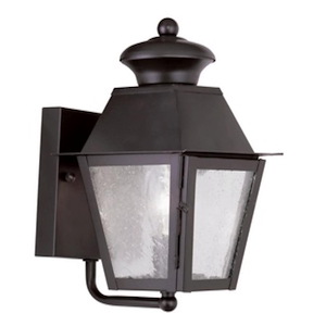 Lane Wood - One Light Outdoor Wall Lantern - 5.5 Inches wide by 9.25 Inches high