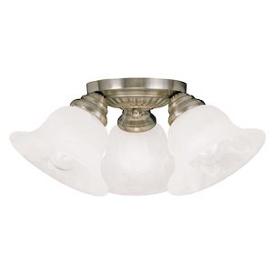 Miramar Avenue - 3 Light Flush Mount in Traditional Style - 14.75 Inches wide by 7.5 Inches high - 1122877