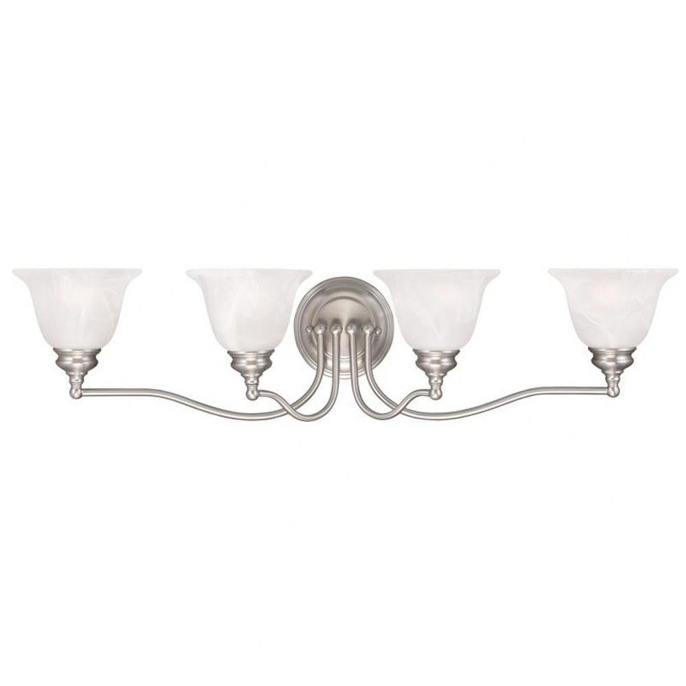 Bailey Street Home 218-BEL-1029677 St George's Hawthorns - 4 Light Bathroom Light in Traditional Style - 32 Inches wide by 7.5 Inches high