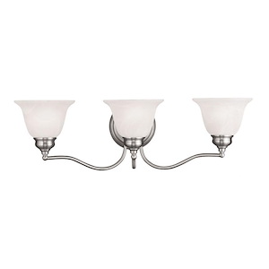 St George's Hawthorns - 3 Light Bathroom Light in Traditional Style - 24 Inches wide by 7.5 Inches high - 1122874