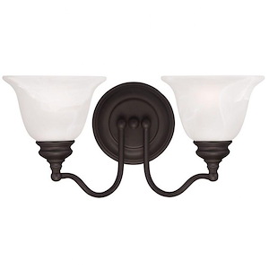 St George's Hawthorns - 2 Light Bathroom Light in Traditional Style - 15.25 Inches wide by 7.5 Inches high - 1122873
