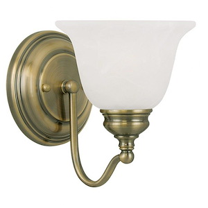 St George's Hawthorns - 1 Light Bathroom Light in Traditional Style - 6.25 Inches wide by 7.5 Inches high - 1122872