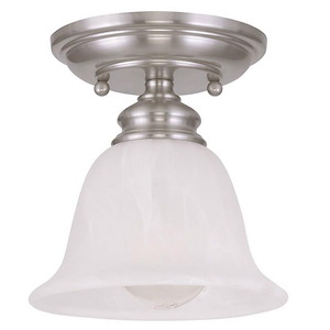 St George's Hawthorns - 1 Light Flush Mount in Traditional Style - 6.25 Inches wide by 6.75 Inches high - 1122871