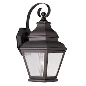 Sunningdale Pastures - 1 Light Outdoor Wall Lantern in Farmhouse Style - 6.5 Inches wide by 14.5 Inches high - 1121790