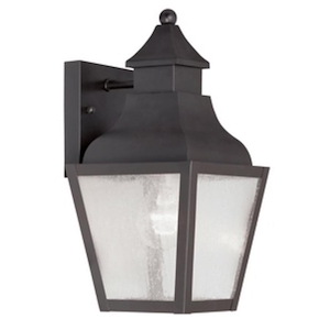 Caroline Bottom - One Light Outdoor Wall Lantern - 6 Inches wide by 12.5 Inches high - 1268497