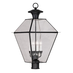 Vaughan Wynd - 4 Light Outdoor Post Top Lantern in Farmhouse Style - 15 Inches wide by 27.5 Inches high - 1122908