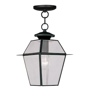 Vaughan Wynd - 1 Light Outdoor Pendant Lantern in Farmhouse Style - 7.5 Inches wide by 11.5 Inches high - 1122895