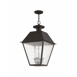 Lane Wood - 4 Light Outdoor Pendant Lantern in Coastal Style - 15 Inches wide by 24.5 Inches high - 1122892
