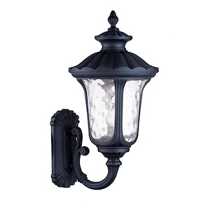 Foxglove Glebe - 3 Light Outdoor Wall Lantern in Traditional Style - 13.75 Inches wide by 28 Inches high