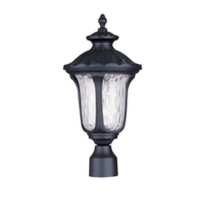 Foxglove Glebe - One Light Outdoor Post Head in Traditional Style - 9.5 Inches wide by 19 Inches high