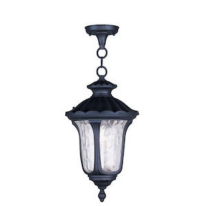 Foxglove Glebe - 1 Light Outdoor Pendant Lantern in Traditional Style - 9.5 Inches wide by 17.5 Inches high