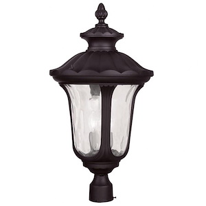 Foxglove Glebe - 3 Light Outdoor Post Top Lantern in Traditional Style - 13.75 Inches wide by 26.5 Inches high - 1121211